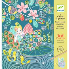 Jouet-Activités artistiques et musicales-Cartes à gratter l'étang