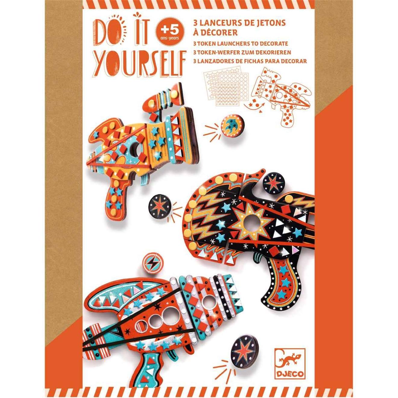 Lanceurs De Jetons À Décorer Kosmik - Do It Yourself Multicolore