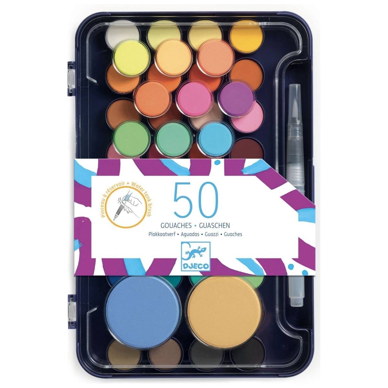 Palette D'artiste 50 Gouaches Multicolore