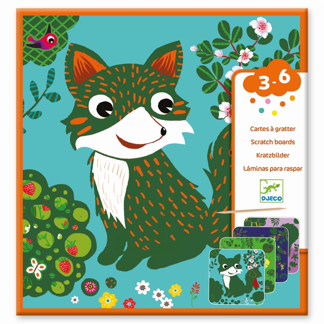 Cartes À Gratter - Petites Bêtes Multicolore
