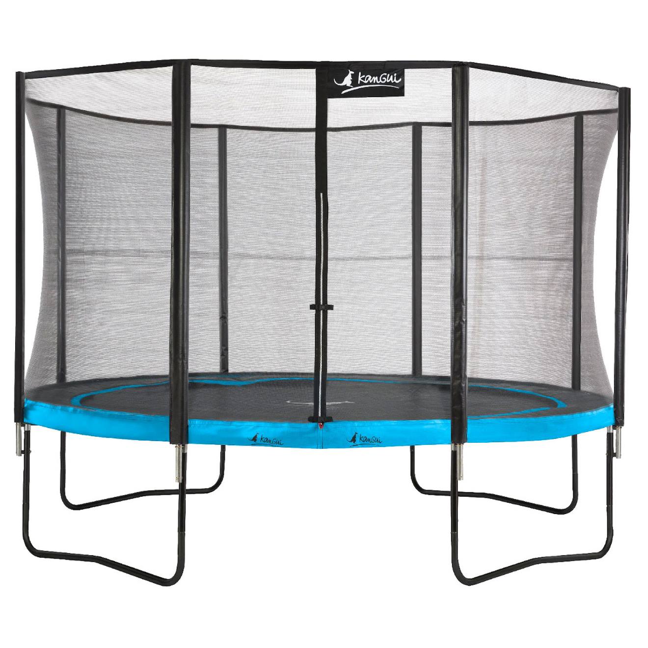 Trampoline De Jardin Ø430cm + Filet De Sécurité - Punchi 430 Bleu Bleu