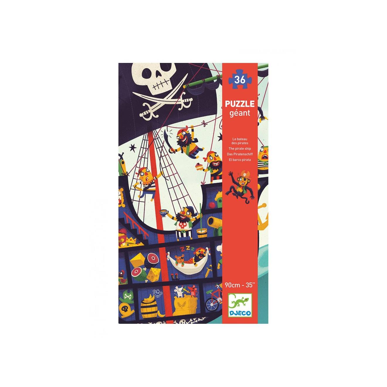 Puzzle Géant - Le Bateau Des Pirates Multicolore