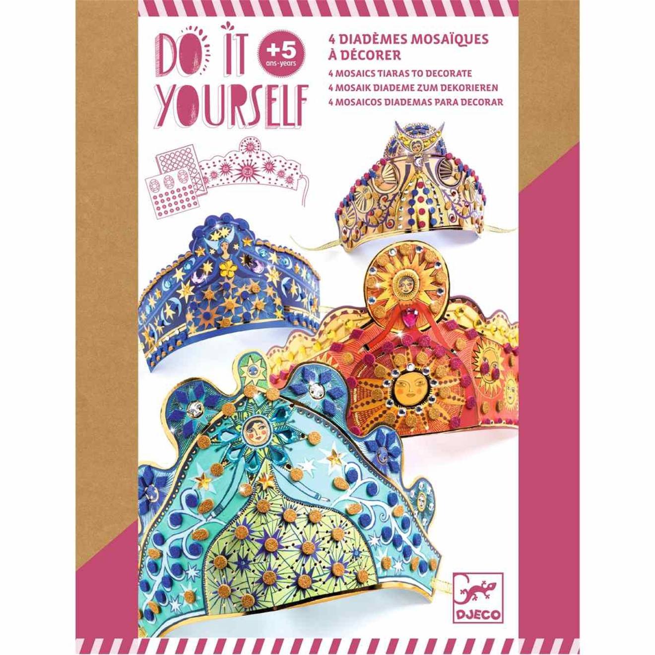 Enchanteresses Diadèmes Mosaïques À Décorer - Do It Yourself Djeco Multicolore
