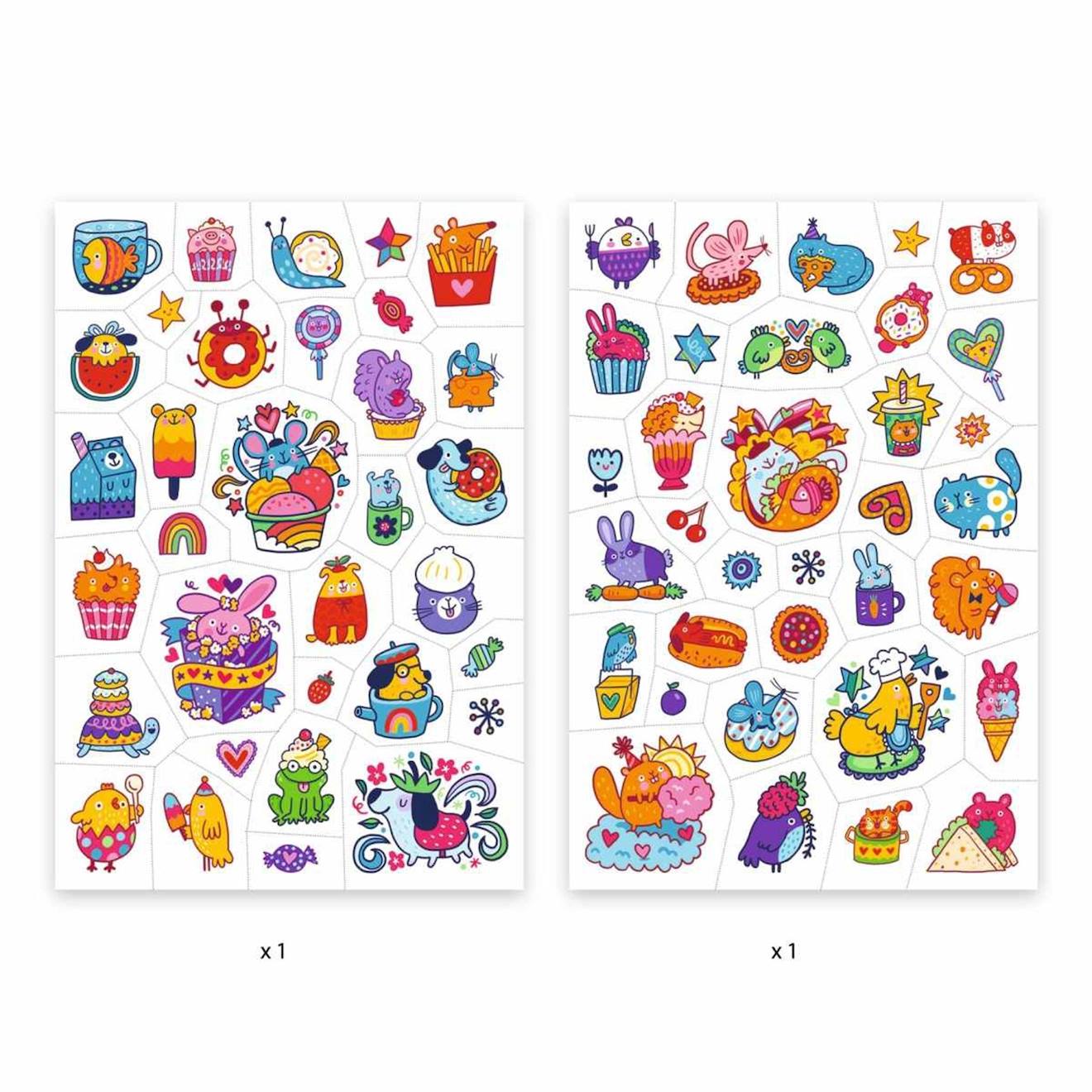 Tatouages Mimi Sweet Multicolore