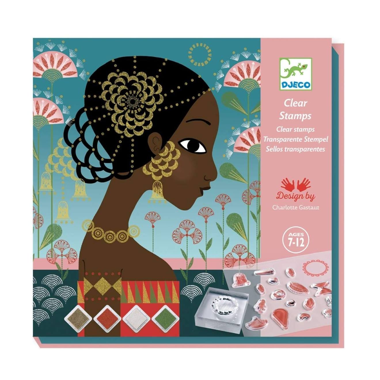 Tampons Motifs Et Parures Multicolore