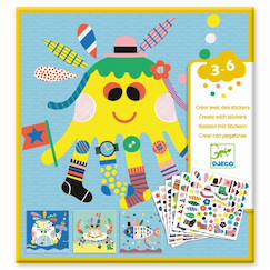 Jouet-Activités artistiques et musicales-Loisirs créatifs-Créer des animaux marins avec des stickers