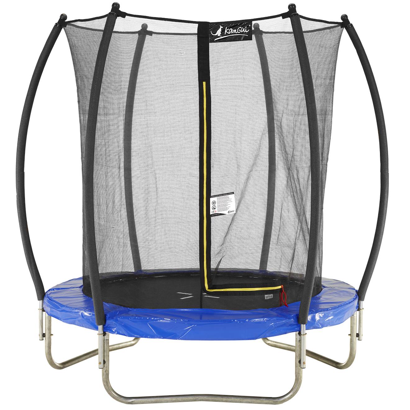 Trampoline Rond Ø 180cm Avec Filet De Sécurité Intérieur - Fpr 180 Bleu