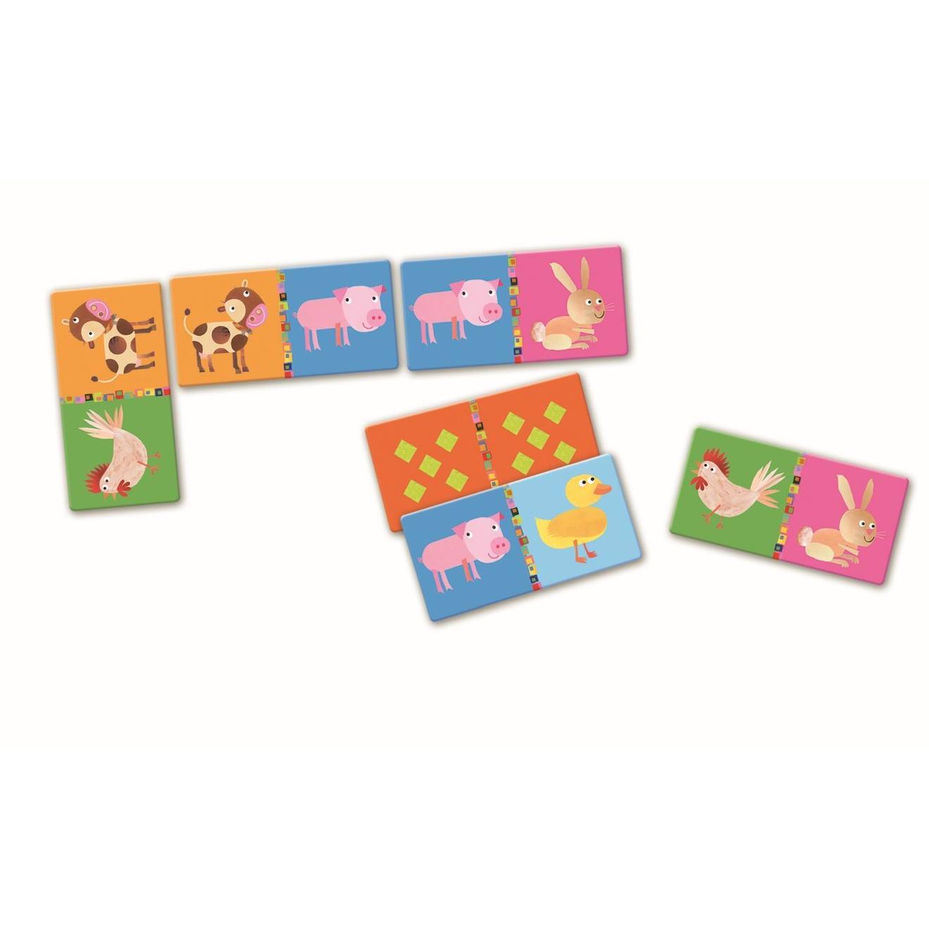 Jeux Éducatifs Domino Ferme Multicolore