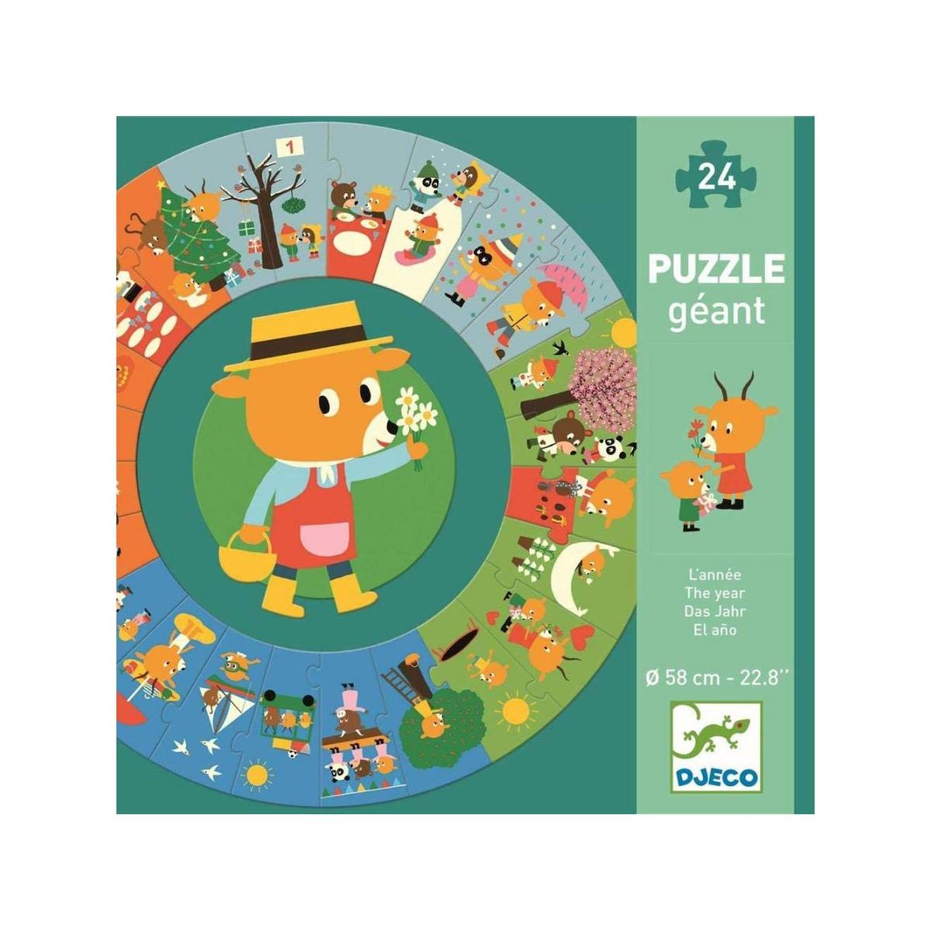 Puzzle Géant L'année Multicolore