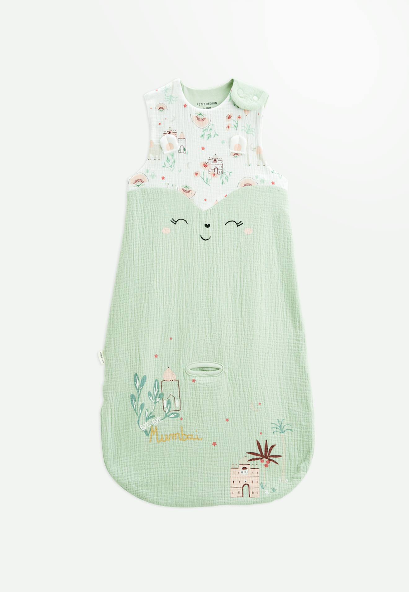 Gigoteuse D'été En Gaze De Coton Arya Vert