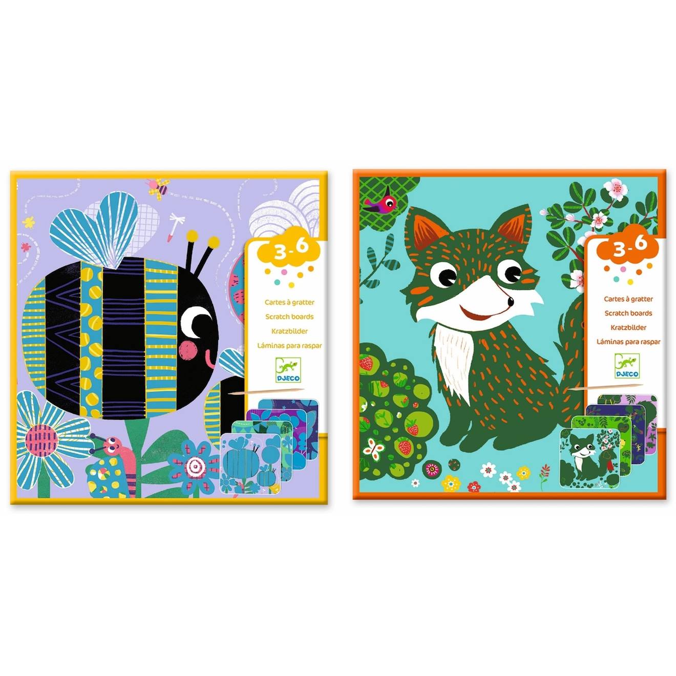 2 Articles Djeco – Dj09092+dj09093 Multicolore