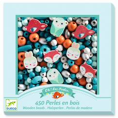 Perles en bois petits animaux  - vertbaudet enfant