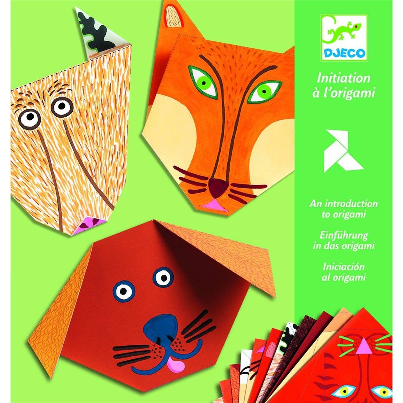 Initiation À L'origami - Animaux Vert
