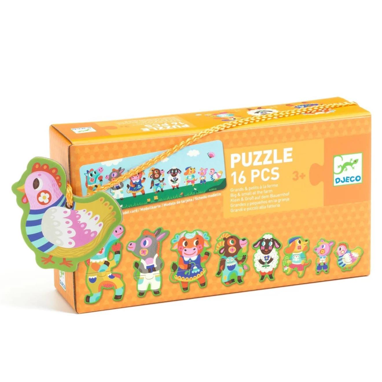 Puzzle Grands Et Petits À La Ferme Multicolore