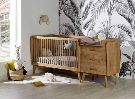 Chambrekids - Lit Bébé Évolutif Vintage Icone Bois