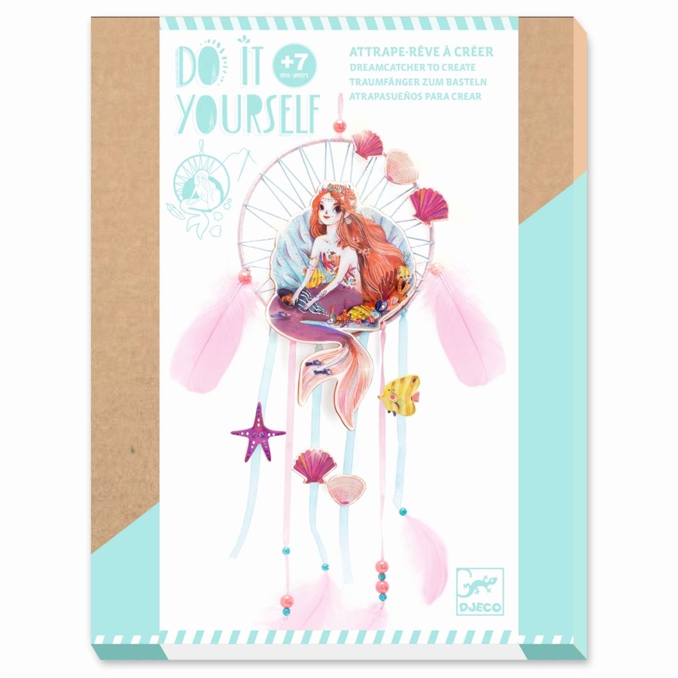 Attrape Rêve Douce Sirène Multicolore