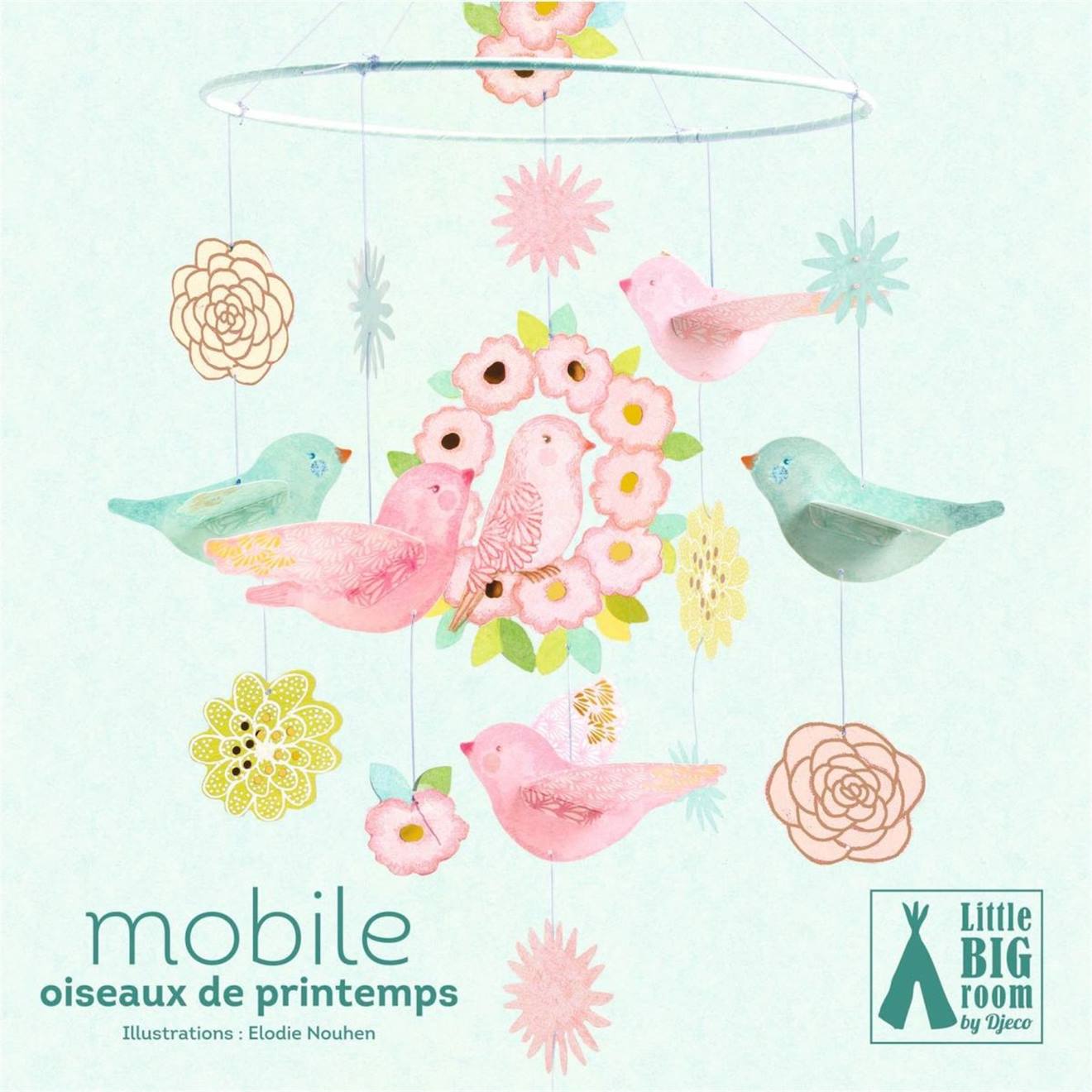 Mobile Oiseaux De Printemps Little Big Room Multicolore
