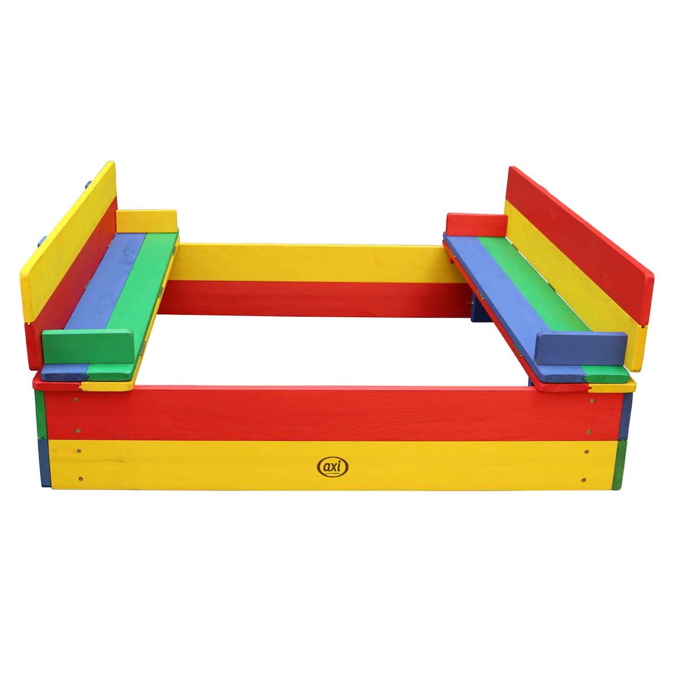 Bac À Sable Multicolor Avec Couvercle Et Banc Intégré Bleu