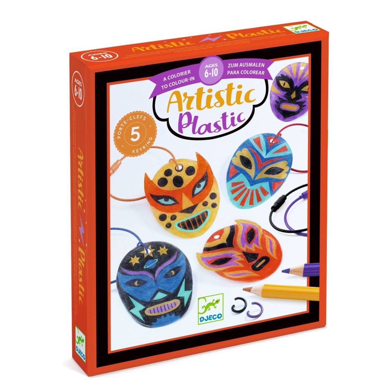 Porte-clefs Catcheurs Artistic Plastic Multicolore