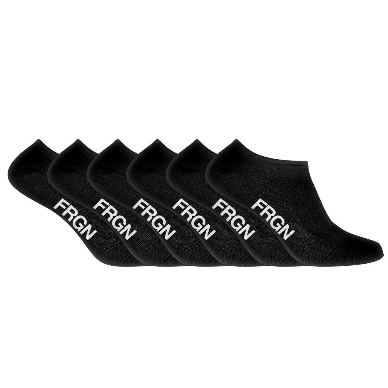 Lot De 6 Paires De Chaussettes Tiges Courtes Junior Freegun Noir Blanc/noir