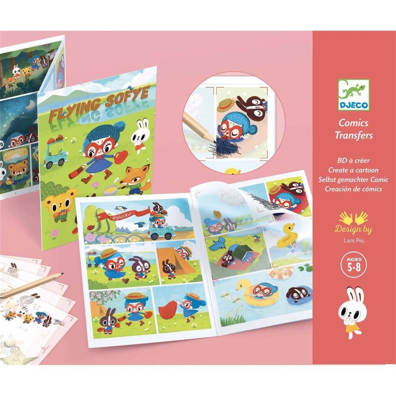 Décalcomanies Bd À Créer Flying Sofye Multicolore