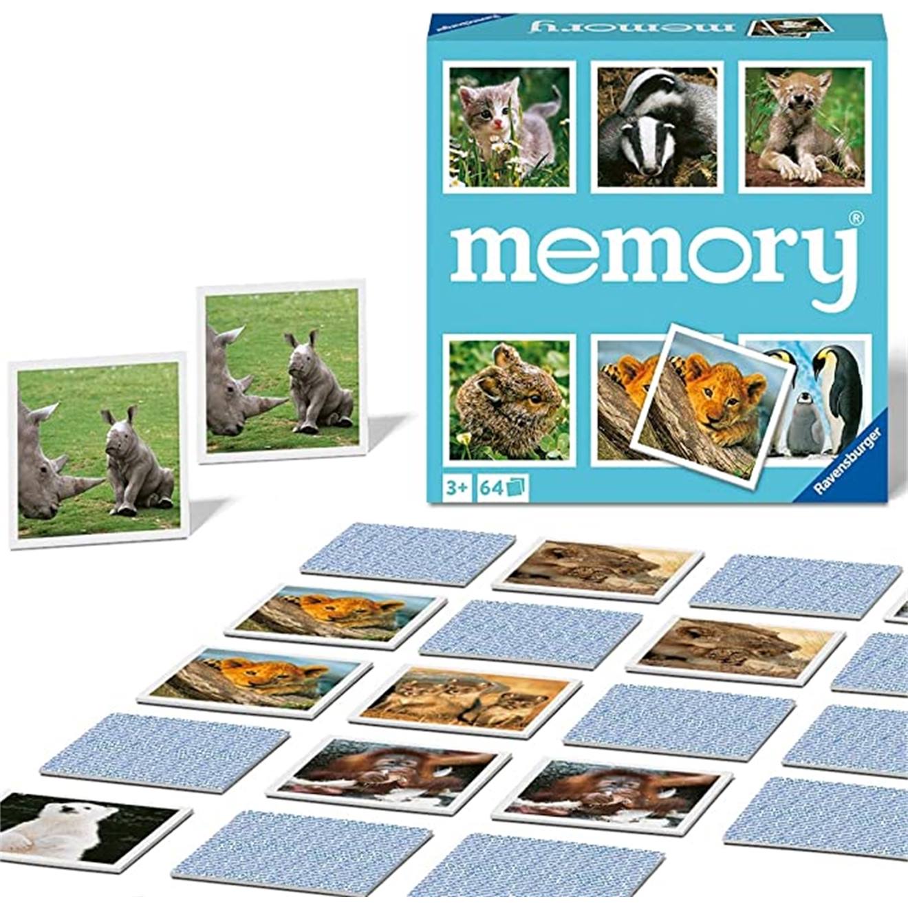 Memory® Enfants Animaux - Le Jeu Classique Pour Les Fans D'animaux Multicolore
