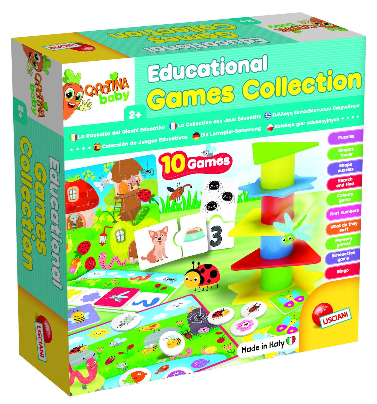 Carotina Baby Collection De 10 Jeux Educatifs Multicolore