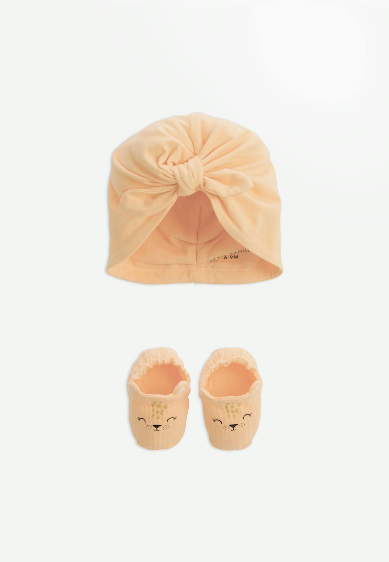 Bonnet Bébé Et Chaussons Sierra Peche
