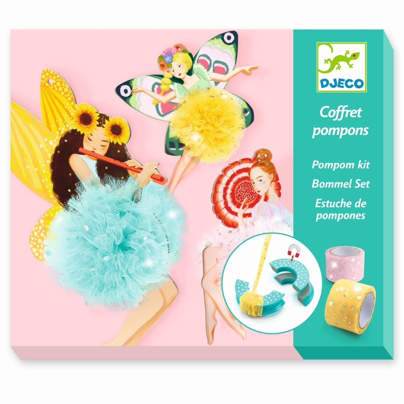 Coffret Pompons Fées Multicolore