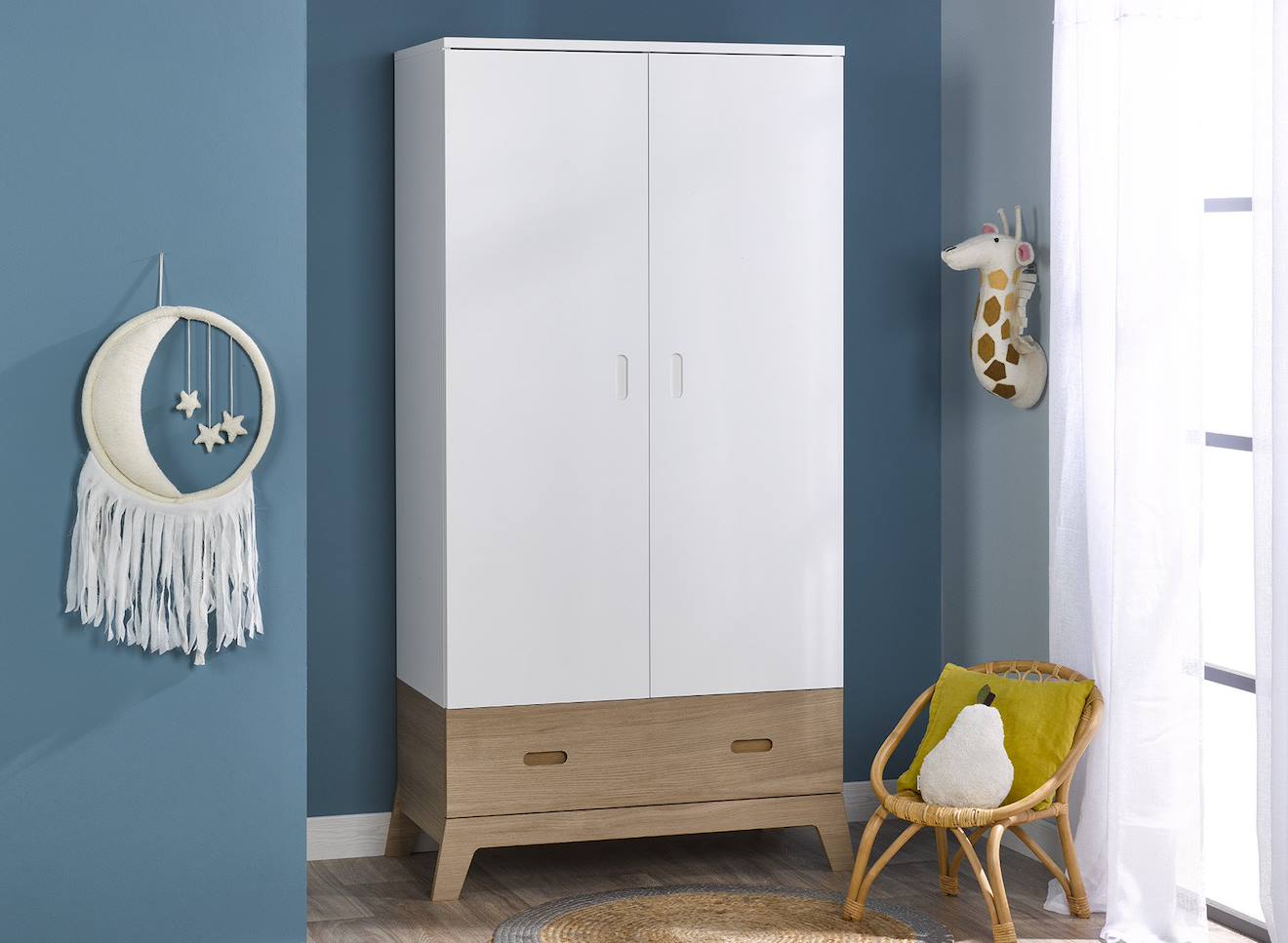 Armoire Enfant Et Bébé Archipel Blanc & Chêne