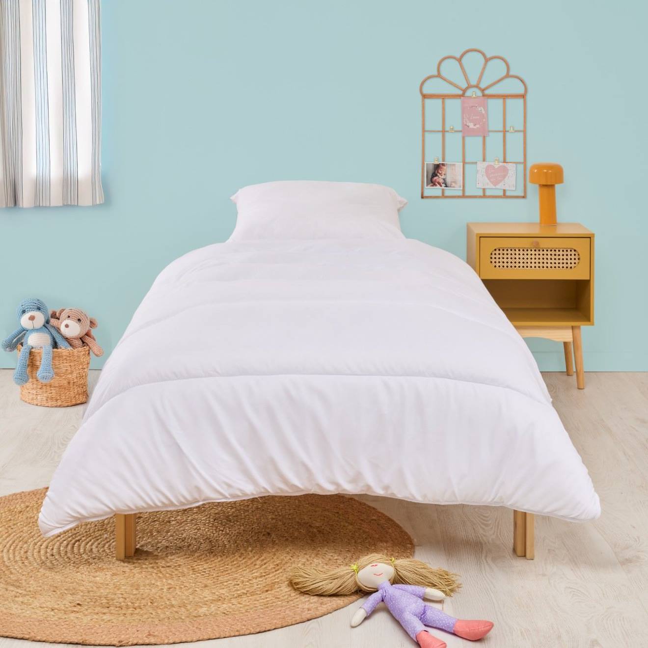 Couette Chaude Enveloppe Coton Bio Blanc