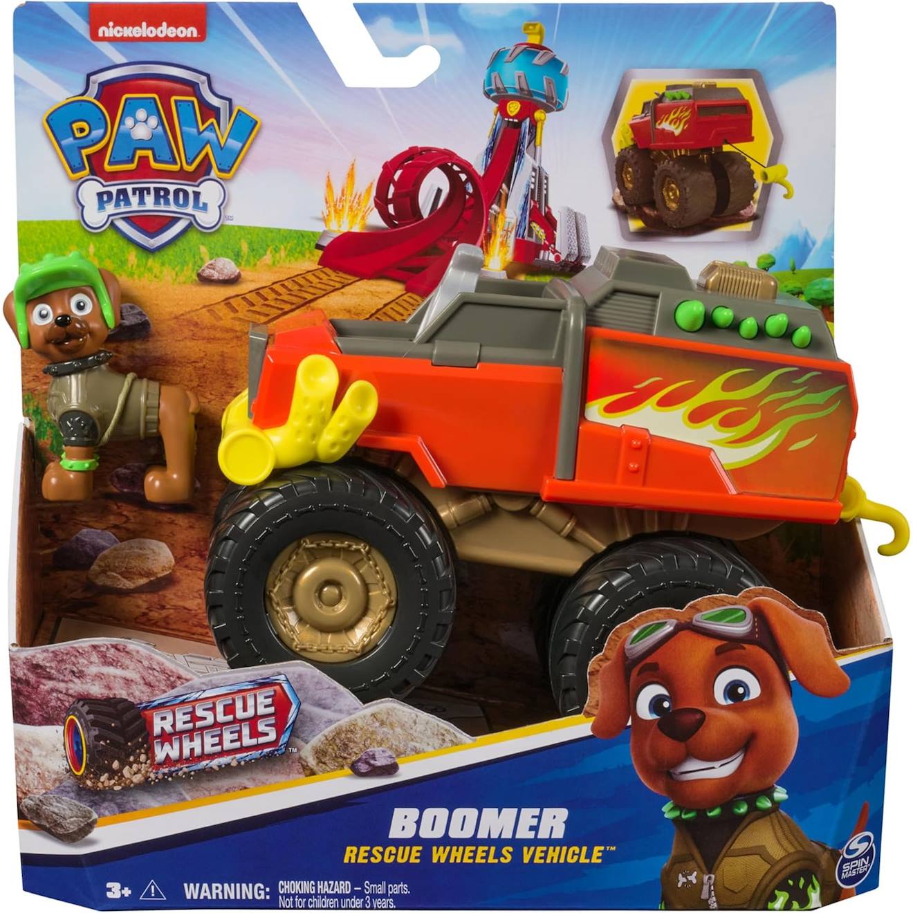 Paw Patrol - Pat Patrouille - Véhicule Figurine Boomer Rescue Wheels Multicolore