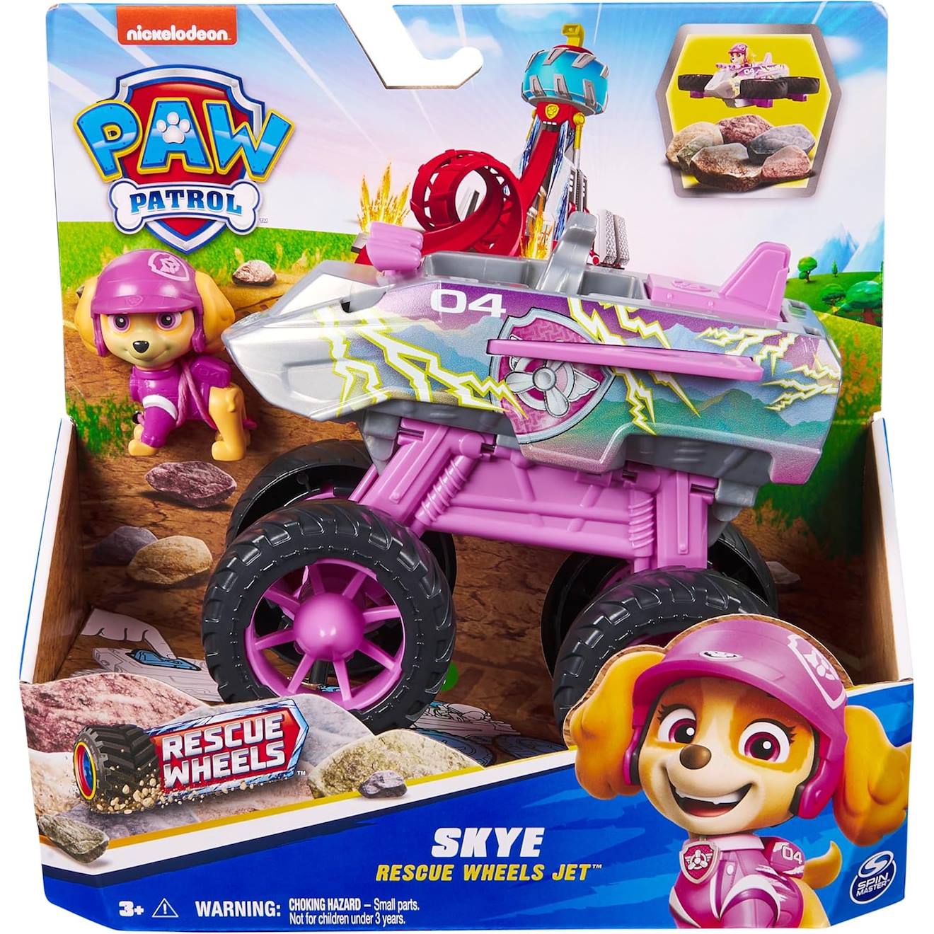 Paw Patrol - Pat Patrouille - Véhicule Figurine Stella Rescue Wheels Violet