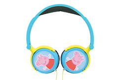 -Casque stéréo filaire pliable peppa pig avec limitation de volume d'écoute