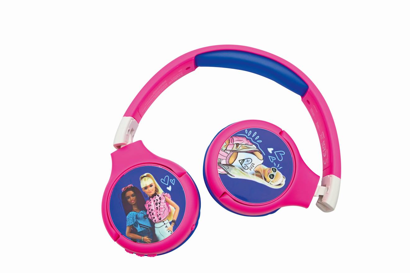 Casque 2 En 1 Barbie Bluetooth Et Filaire Avec Limitation De Son Multicolore