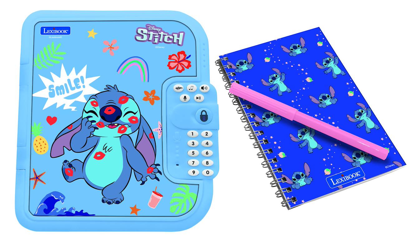 Journal Intime Électronique Avec Coffre-fort Stitch Multicolore