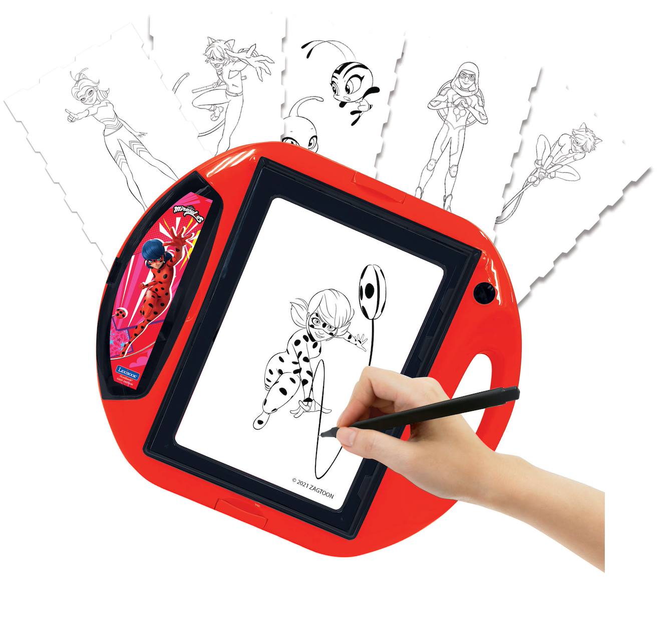 Projecteur À Dessin Miraculous Avec Modèles Et Tampons Rouge Projecteur À Dessin Miraculous Avec Modèles Et Tampons Rouge