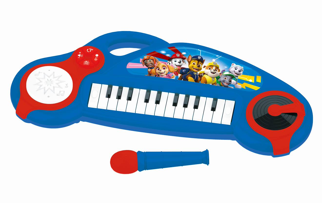 Piano Électronique La Pat Patrouille Avec Effets Lumineux Et Microphone Bleu
