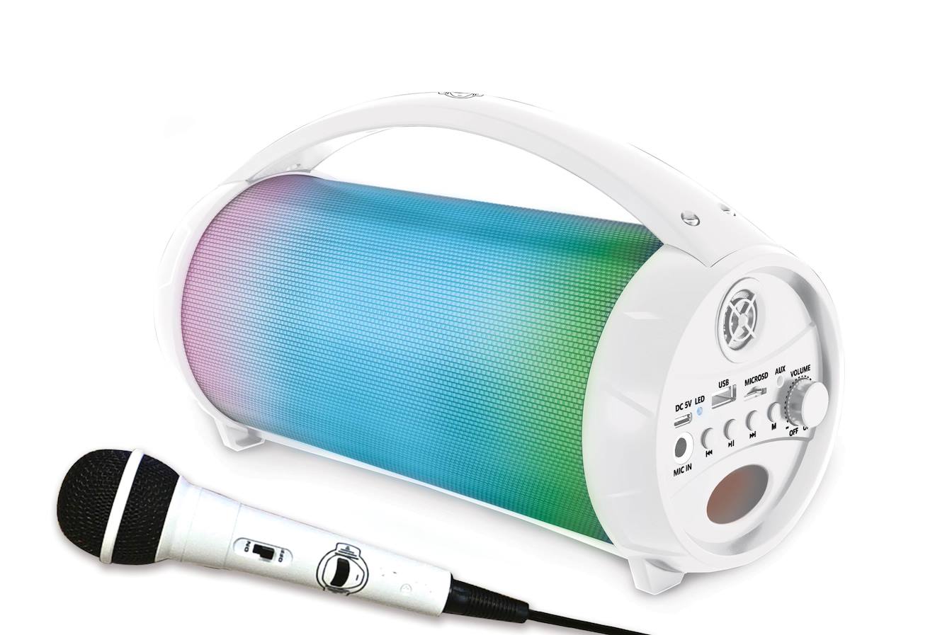 Enceinte Bluetooth Sans-fil Lumineuse Avec Micro Iparty Multicolore