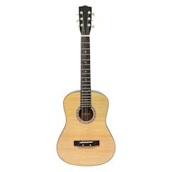 Jouet-Activités artistiques et musicales-Guitare acoustique en bois avec housse de transport