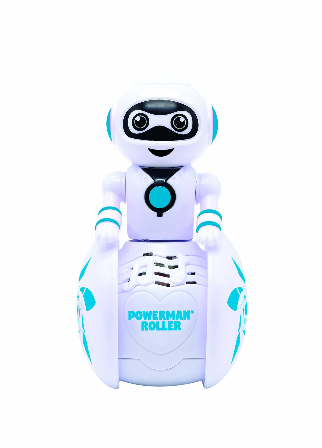 The Powerman® Roller - Mini Robot À Une Roue Parfaitement Équilibré Blanc