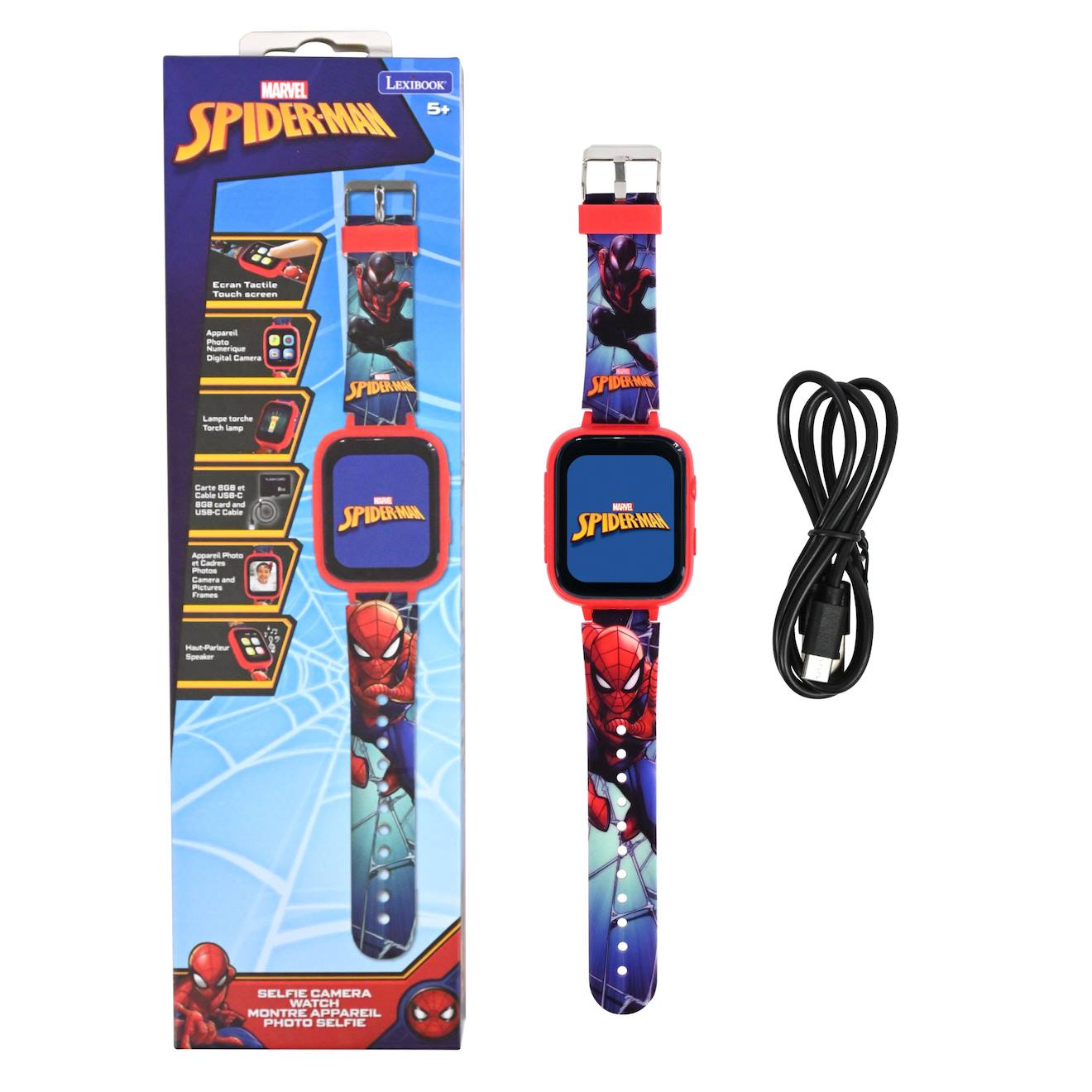 Montre Avec Camera Spider-man Multicolore