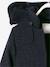 Manteau à capuche en drap de laine fille Marine grisé+VIOLINE 9 - vertbaudet enfant 