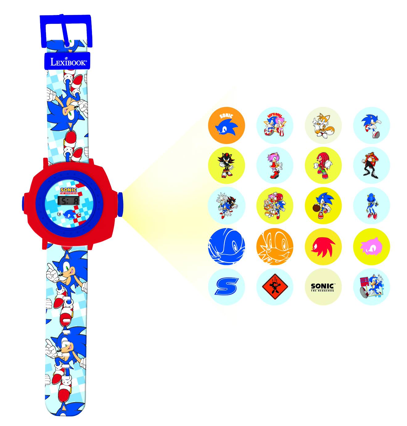 Montre Digitale Avec Projection Sonic Bleu