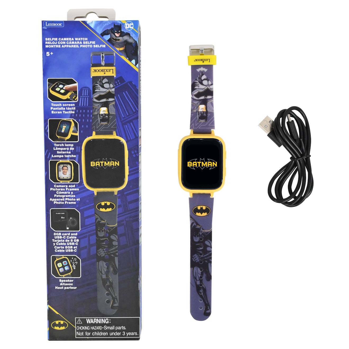 Montre Avec Camera Batman Multicolore