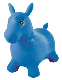 Jouet-Jeux de plein air-Aires de jeux-Poney sauteur gonflable bleu