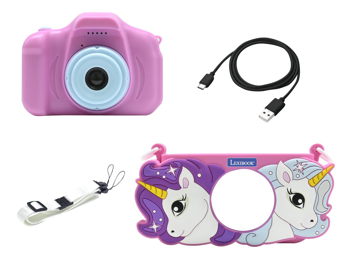 Camera Avec Protection Licorne Multicolore