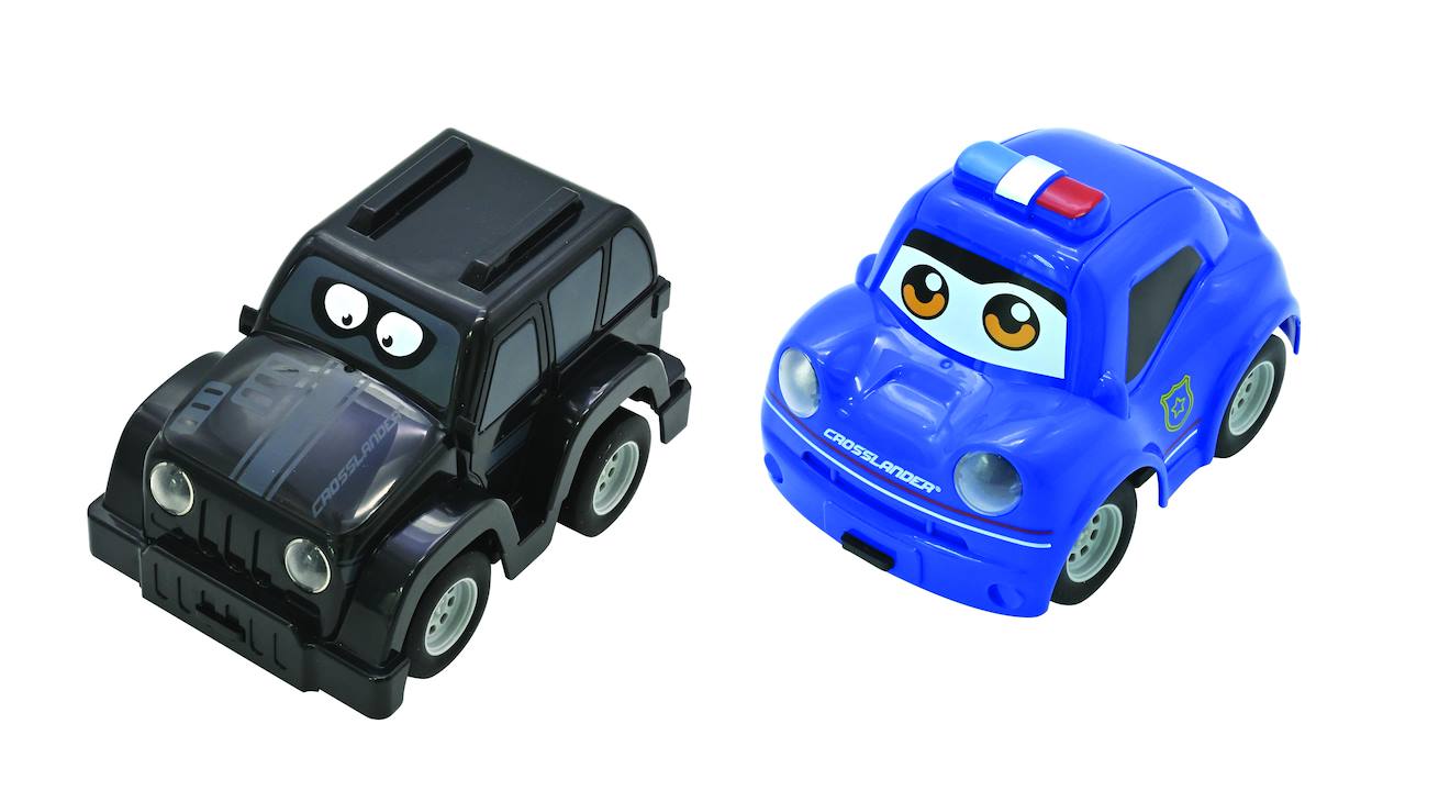 Crosslander Twin – Set De Voiture Télécommandée Policier Et Voleur Multicolore