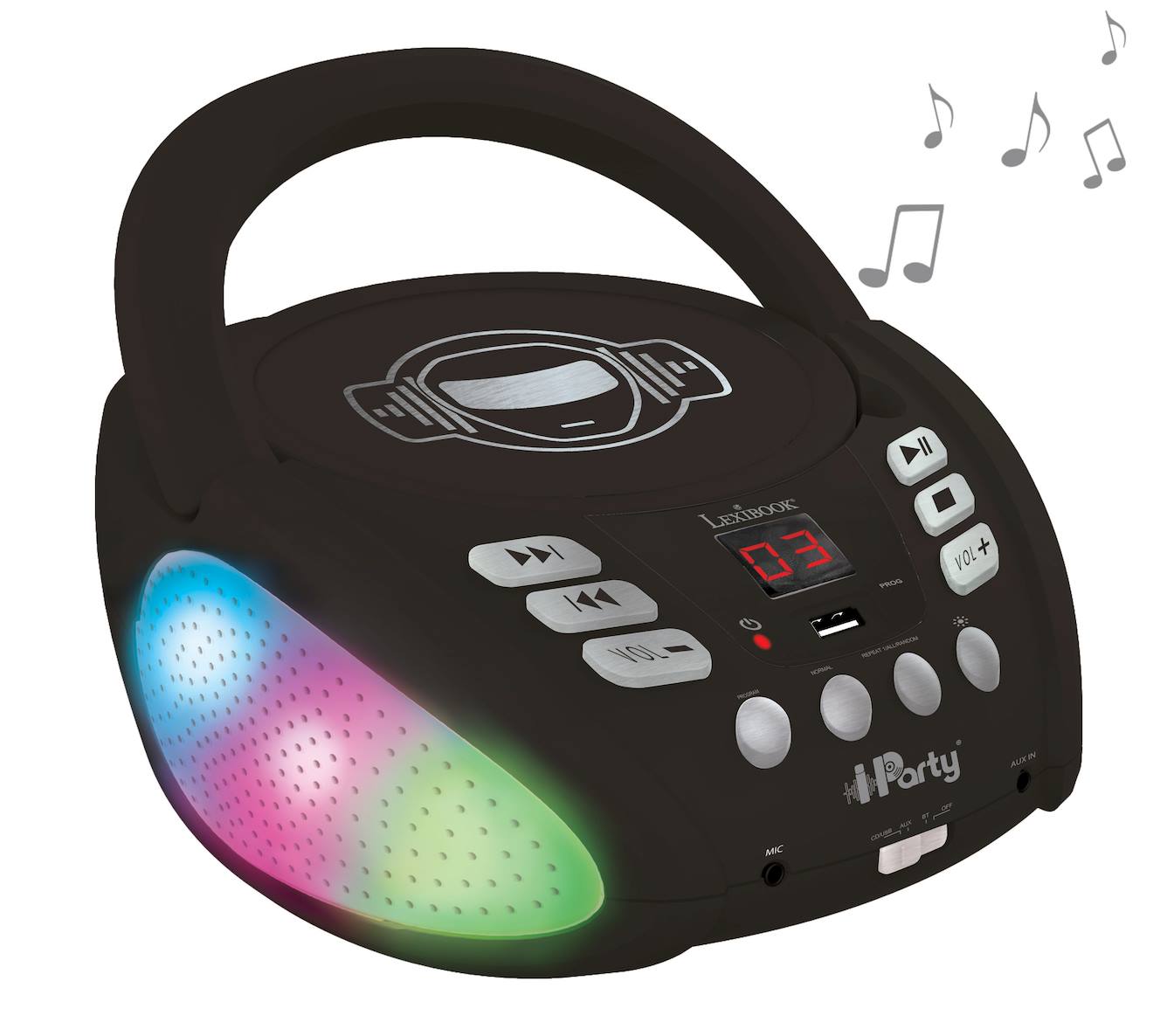 Lecteur Cd Bluetooth Iparty Multicolore