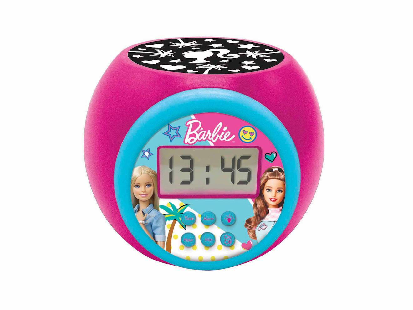 Réveil Projecteur Barbie Multicolore